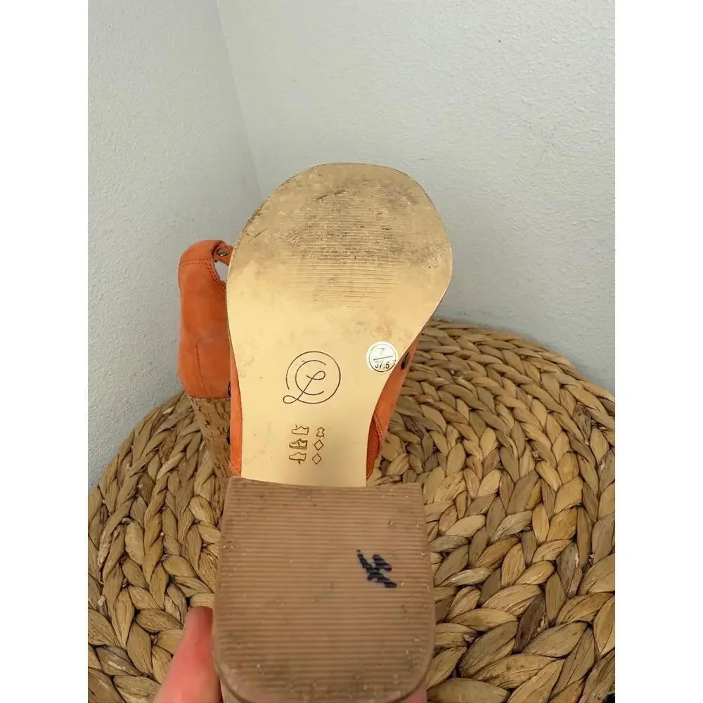 Chinese Laundry Savana Cork Heel Studded Sandals Chunky Block Peep Toe Boho